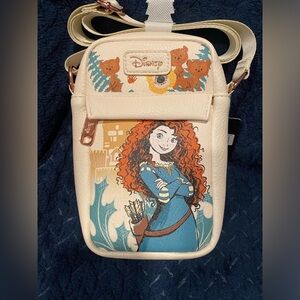 DISNEY BUCKLE-DOWN PRINCESS COLLECTION CROSSBODY BAG MERIDA